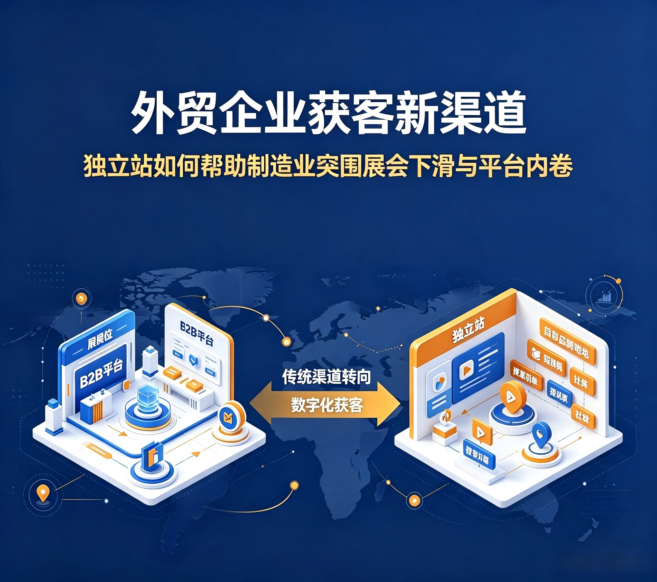 无锡外贸推广获客新渠道：独立站如何帮助制造业突围展会下滑与平台内卷
