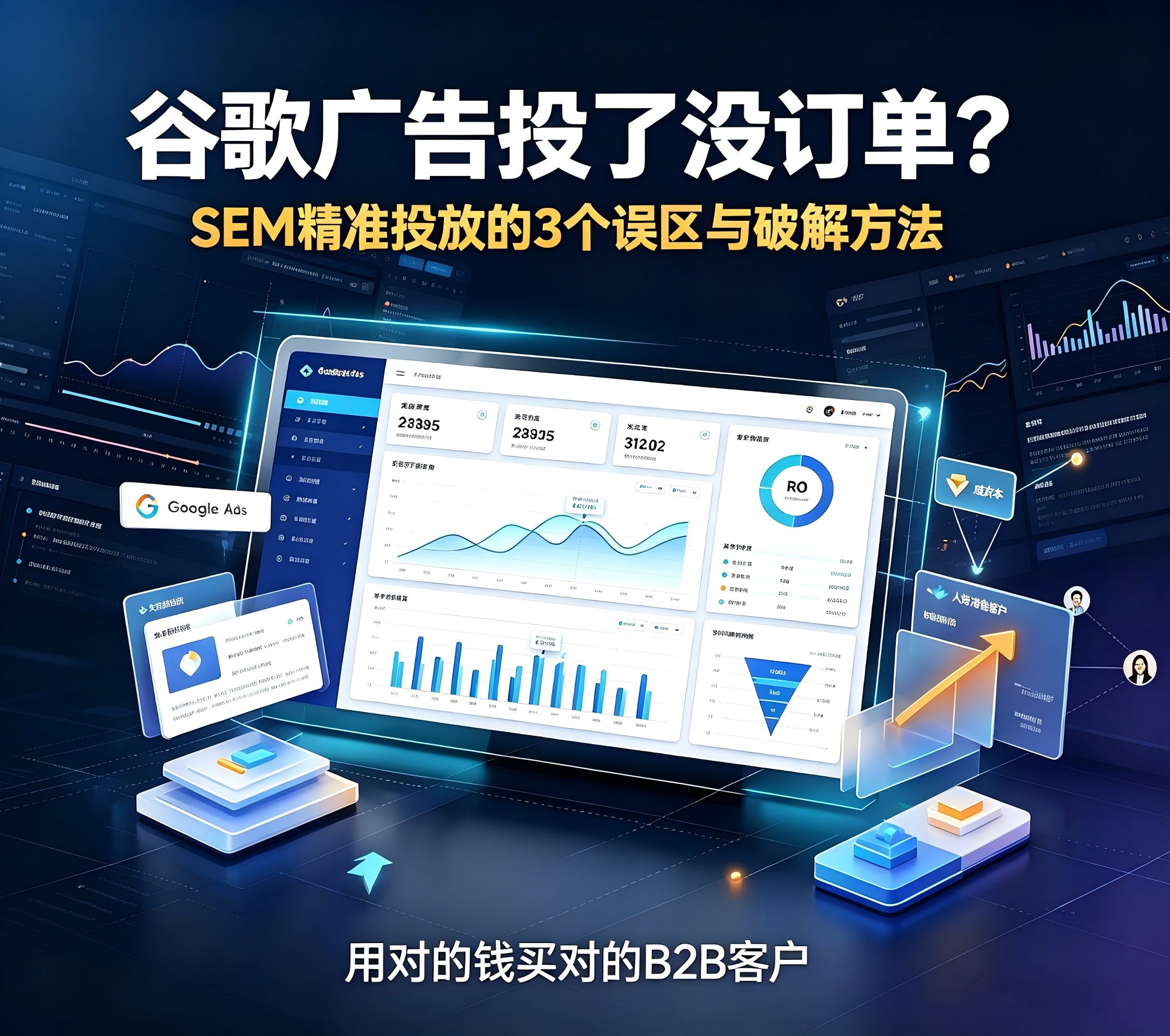 无锡谷歌推广没订单？SEM投放的3个误区与破解方法