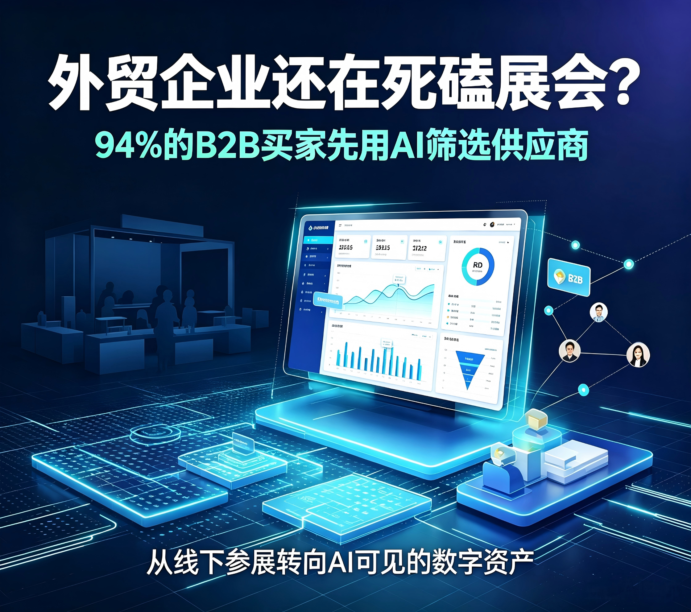 无锡外贸推广|现在B2B买家94%先用AI完成供应商筛选